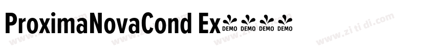 ProximaNovaCond Ex字体转换